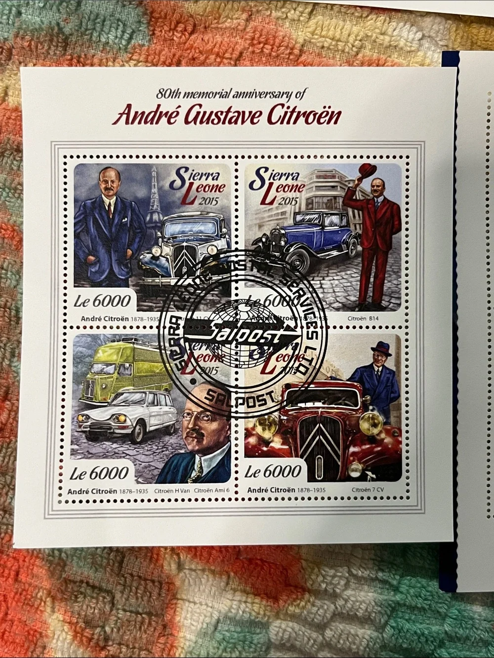 Solomon Islands Multicolor Collectible Stamp Sheets - Vintage Auto Set